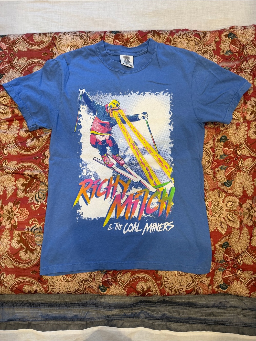 Richy Mitch & The Coal Miners Graphic Tee - Blue Small